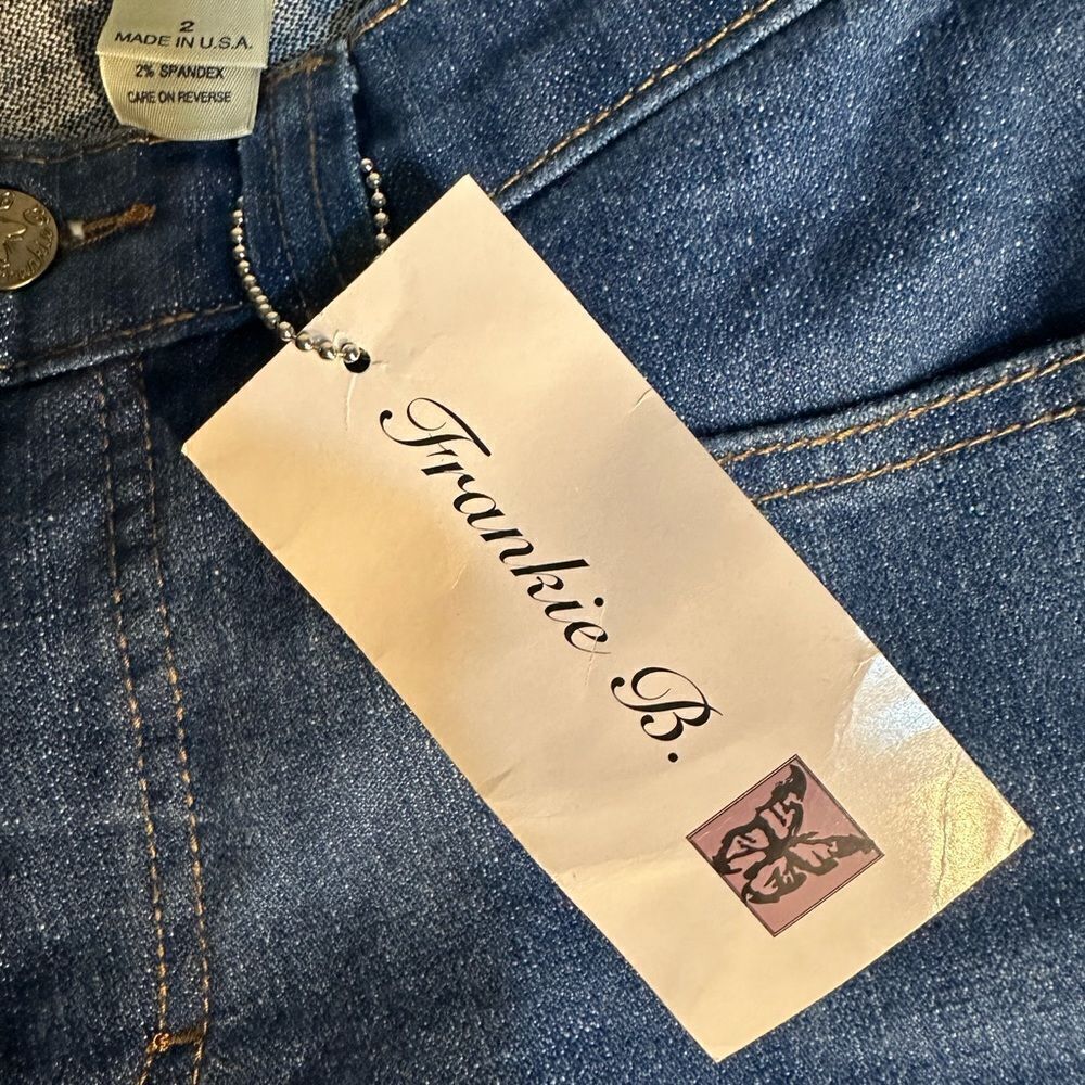 Frankie b Jeans Size 2, Inseam: 34 Inches. patchwork bootcut - Picture 10 of 14